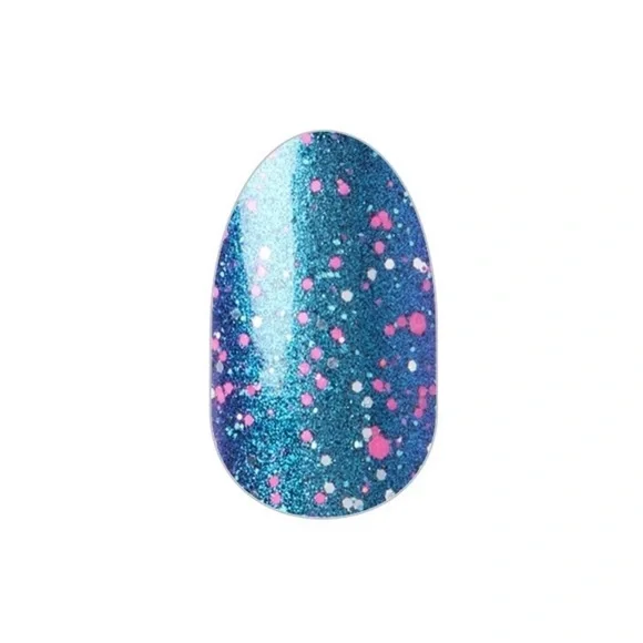 *Retired* Color Street: Frosty Nights | Teal Blue Pink Glitter Winter Holiday - Picture 10 of 11
